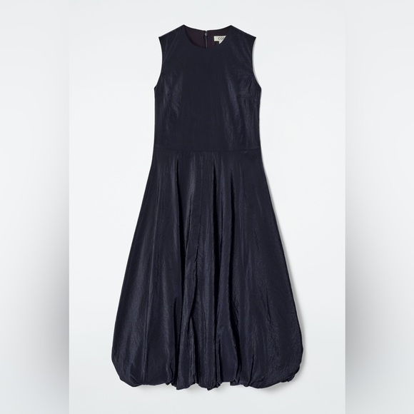 COS Dresses & Skirts - COS Sleeveless Bubble-Hem Midi Dress Navy